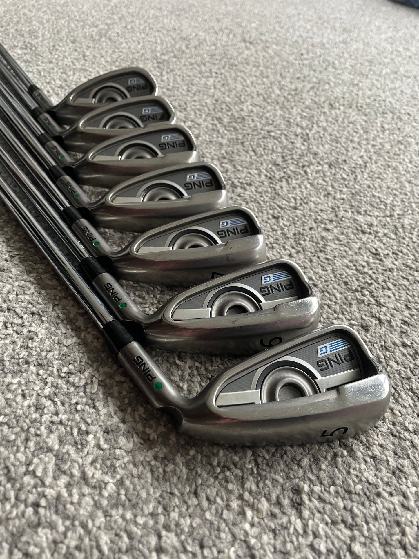Ping G Series Iron Set 5-SW Green Dot Stiff